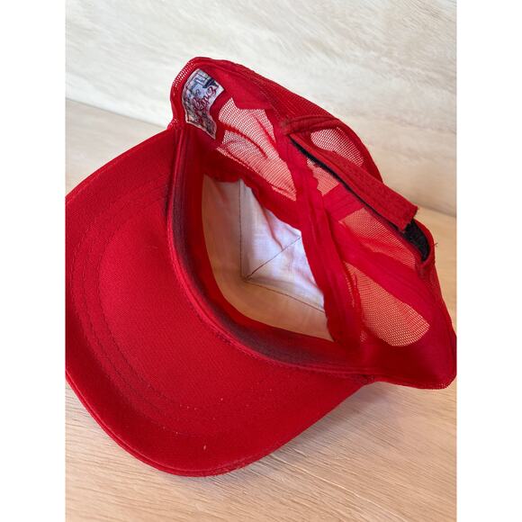 Vintage Eagles Band Red A-Frame USA Made Trucker Hat - Picture 5 of 7